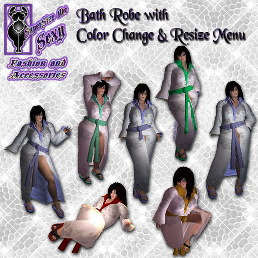 SSMS- Bath & Sauna Set- Bath Robe-Color & Texture Change