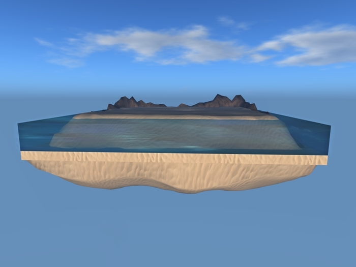 Skybox Island with Reef Rocks (100x100)