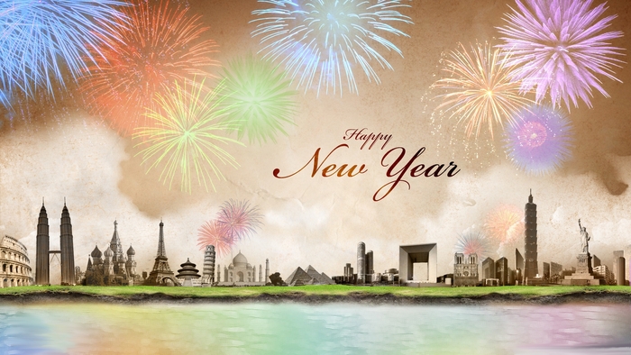 Background Happy New Year World