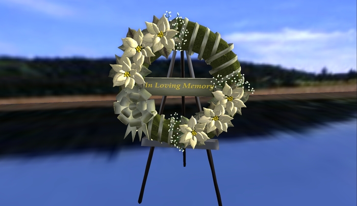 Poinsetta Memorial Wreath Red Boxed