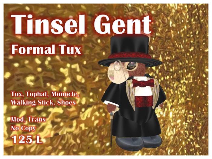 Tiny Tinsel Gent Formal Tux Box