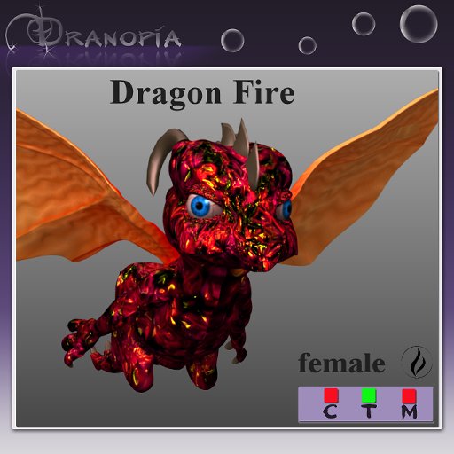 Dranopia Fire Dragon female 