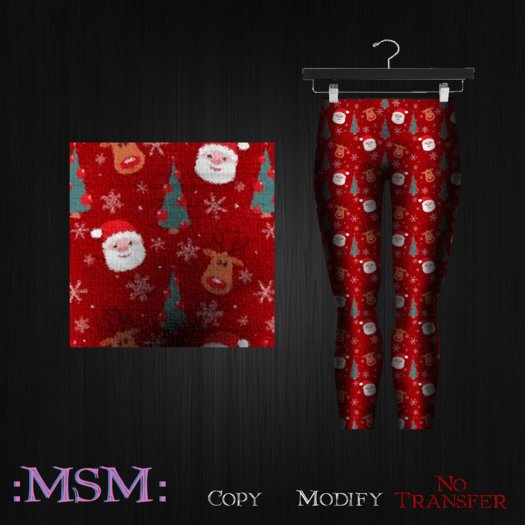 :MSM: Santa & Rudolph Leggings