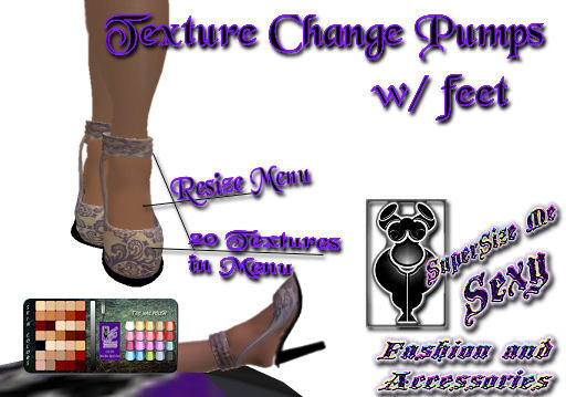 SSMS-Texture Change Pumps with feet -w/HUD