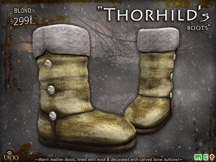 BINA "Thorhild" Boots *Blond* BOXED