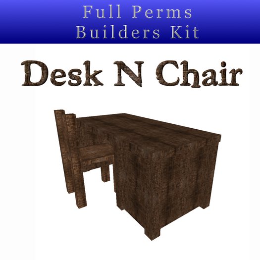Antique Desk and Chair Builders Kit -Boxed