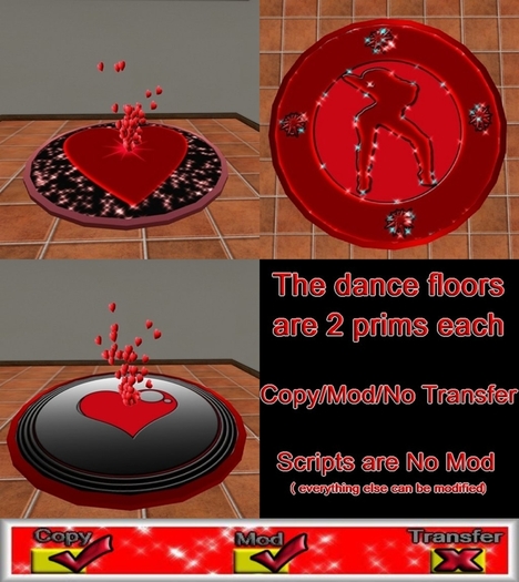 Heart,Chrome,Sexy Dance Floors Boxed