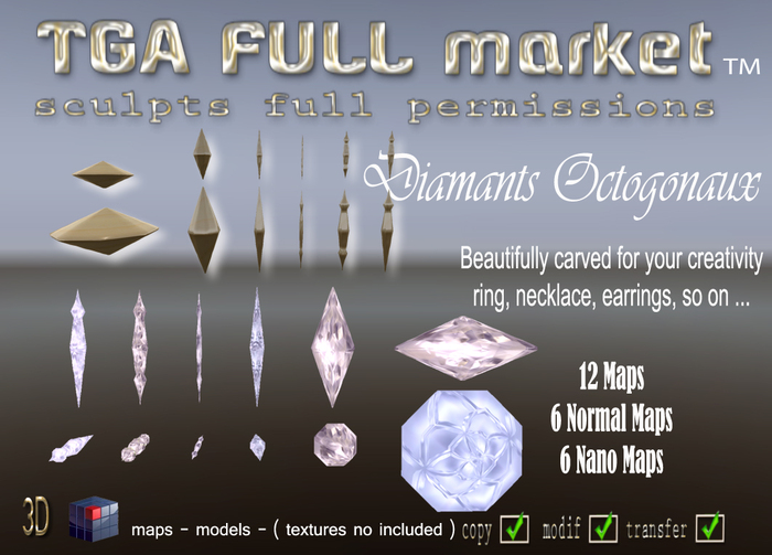 DIAMANTS OCTOGONAUX/ Octagonal Diamonds