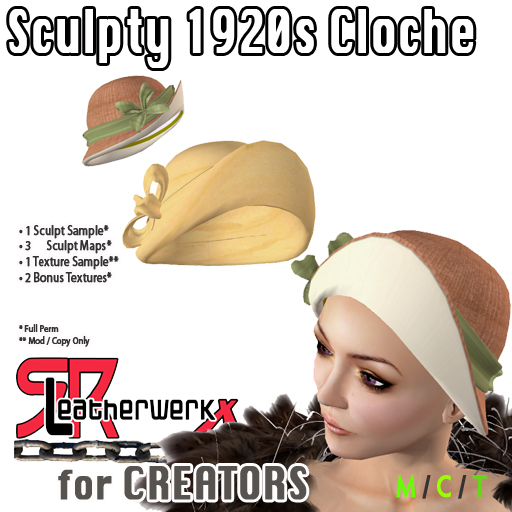 *SRL - Sculpty Belle Epoque Hat (box)