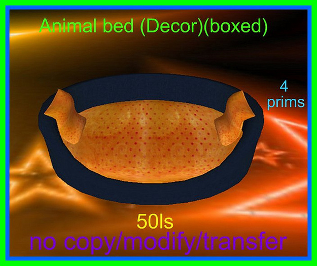 Animal bed (Decor)(boxed)
