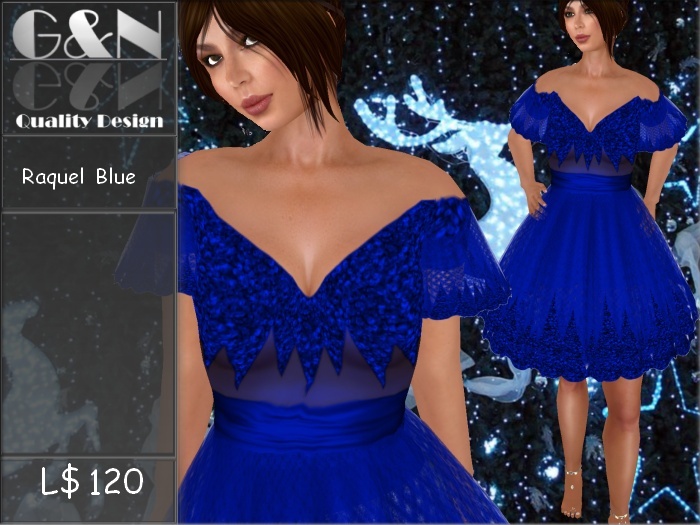 G&N Quality Design Raquel Dress Blue