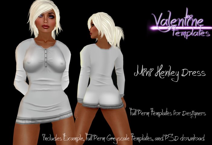 *VT* - Mini Henley Dress