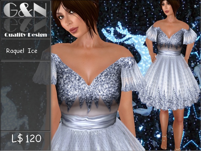 G&N Quality Design Raquel Dress Ice