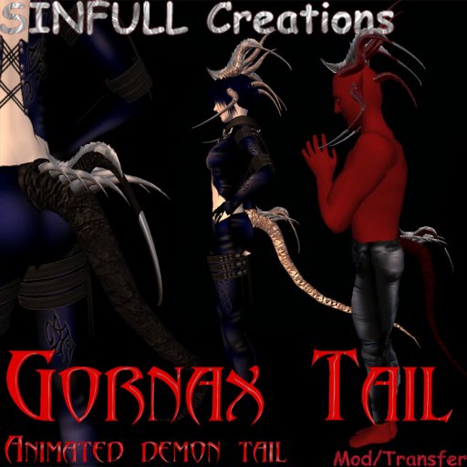 Gornax demon tail by Sinfull Creations