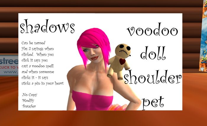 Shadows Voodoo Doll Shoulder Pet 1