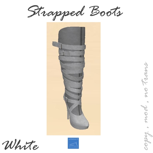 leather boots white