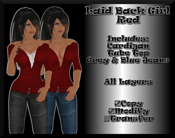 Laid Back Girl Red