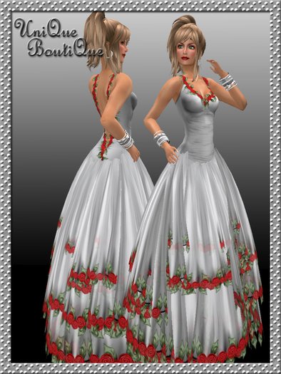 *UniQue* Elegant Rose in Silver