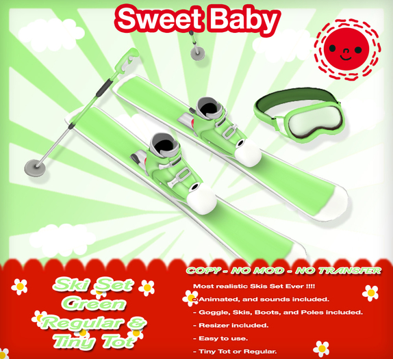 Sweet Baby - Ski Set Green