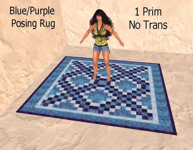 Posing Rug -  Blue/Purple