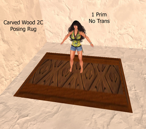 Posing Rug -  Caver Wood 2C