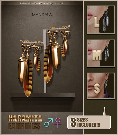 [MANDALA]Haramita  earring/gold