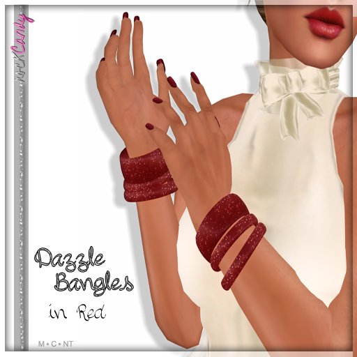 *rockCandy - Dazzle Bangles - Red