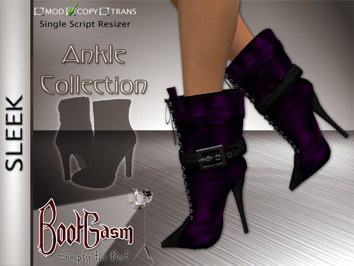 Bootgasm Sleek Boots Purple