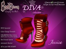 Bootgasm Diva Jessica Red High Heels
