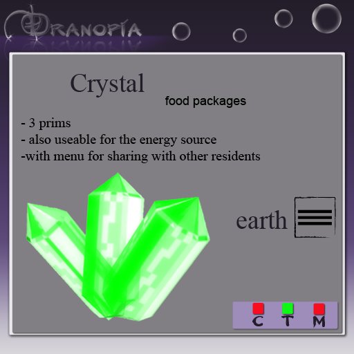 Dranopia 50 Earth Crystal (birth element Earth) 
