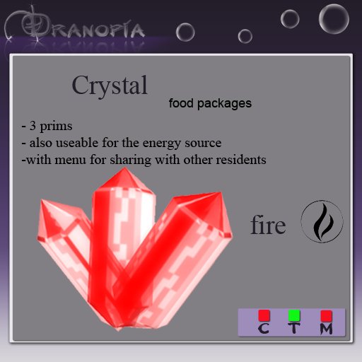 Dranopia 50 Fire Crystal (birth element Fire) 