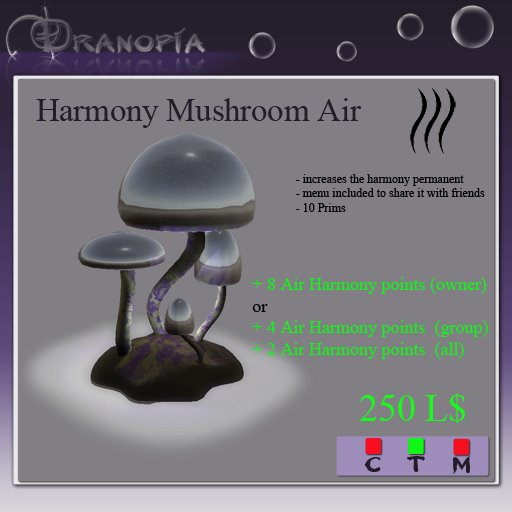 Dranopia Harmony Mushroom (birth element air)
