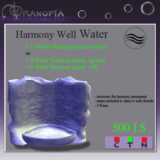 Dranopia Harmony Well (birth element water)