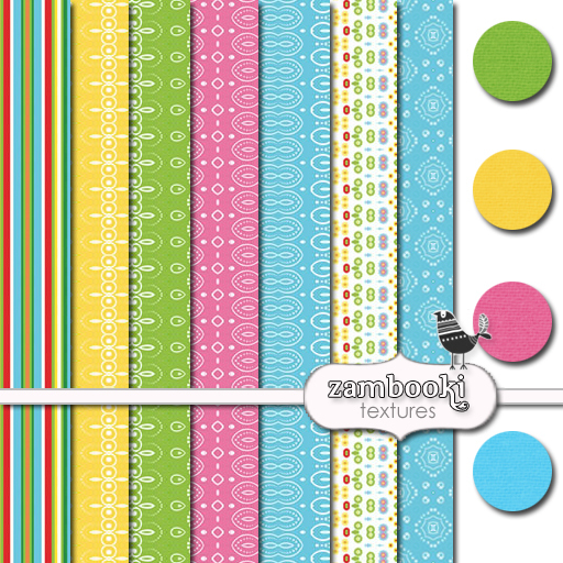 Zambooki Textures - Whimsy Colorful Fabrics