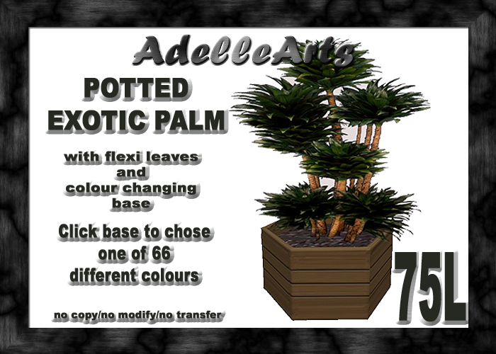 AdelleArts Potted Exotic Palm