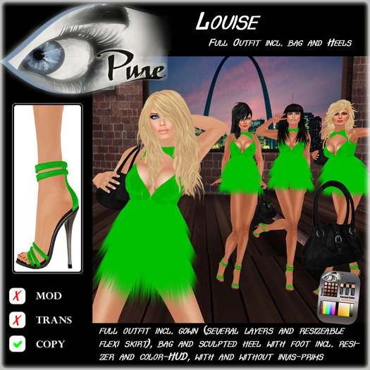 << PURE >> Louise in Apple (full outfit incl. high heel)