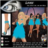 << PURE >> Louise in Aqua (full outfit incl. high heel)