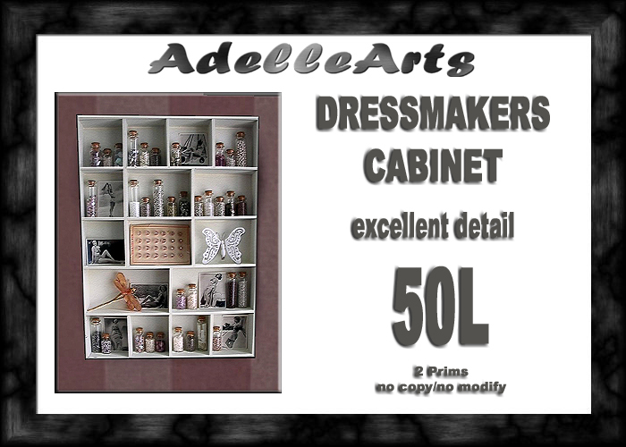 AdelleArts Small Dressmakers Cabinet
