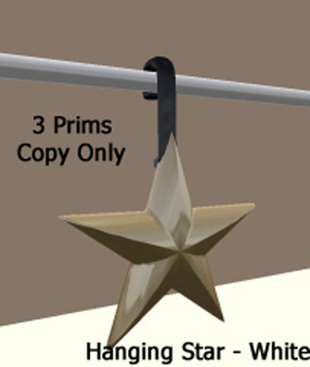 Hanging Star - White