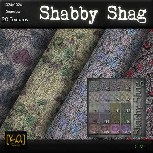 [K.O.] - Shabby Shag - 20 Seamless Textiles
