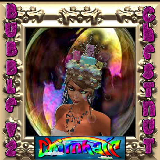 %.:ChimHair:.% Bubble v2 Chestnut