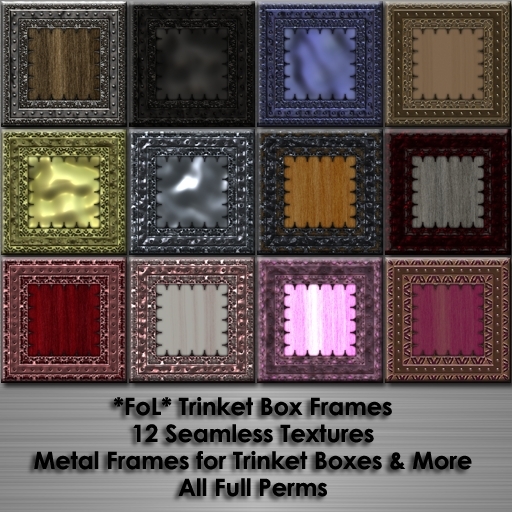 CamRock Textures - Trinket Box Frames