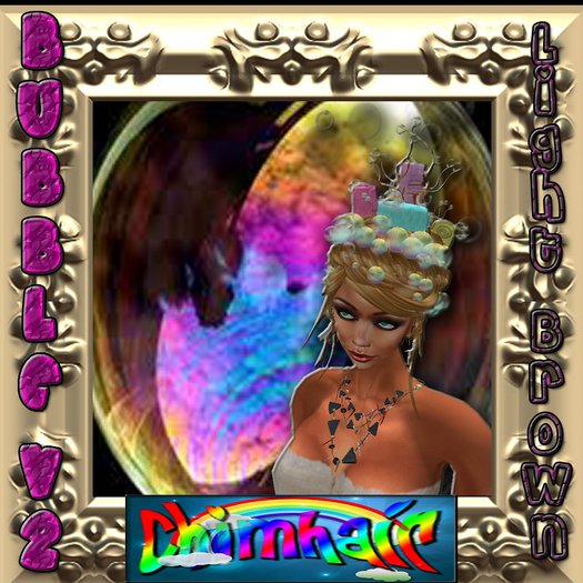 %.:ChimHair:.% Bubble v2 Light Brown