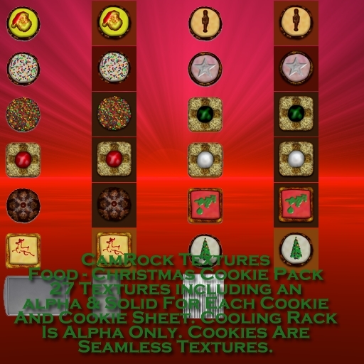 CamRock Textures: Food - Christmas Cookie Pack