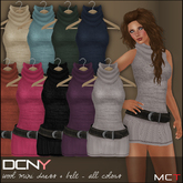 DCNY Wool Mini Dress & Belt in All Colors, 9 dresses.