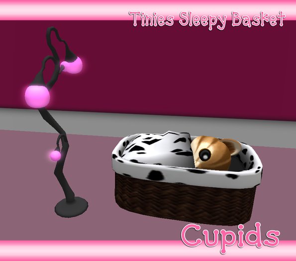 CUPIDS ADORABLES Dalmation SLEEPY BASKET