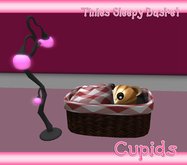CUPIDS ADORABLES Red Gingham SLEEPY BASKET