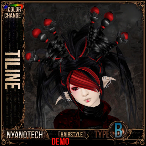 =^.^= Curious Kitties - Color Change Hair - Nyanotech [Type B] - Tiline V3 DEMO