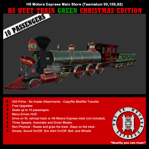 [H8 MOTORS] Christmas Train Green