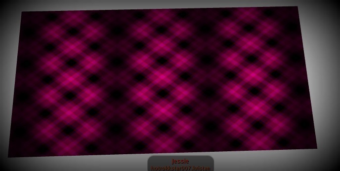 Magenta Plaid Rug